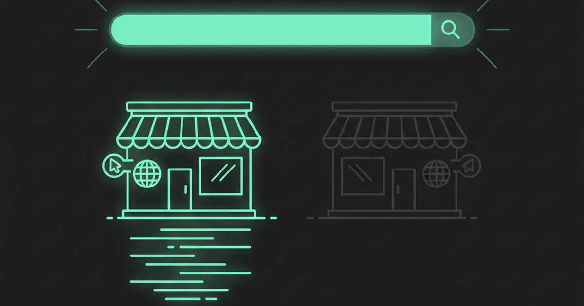 Visible business vs invisible business in search