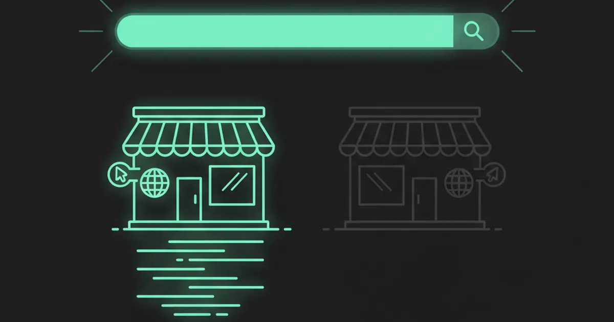 Visible business vs invisible business in search