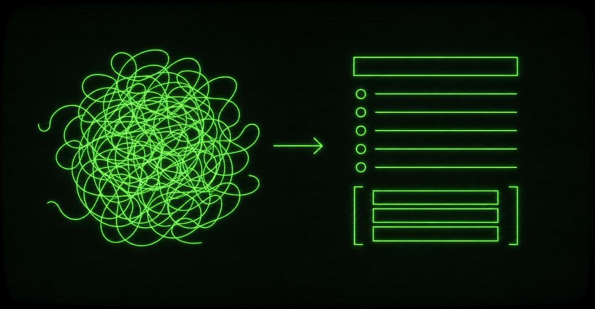 A vague prompt versus the same intent written as a structured prompt-DSL