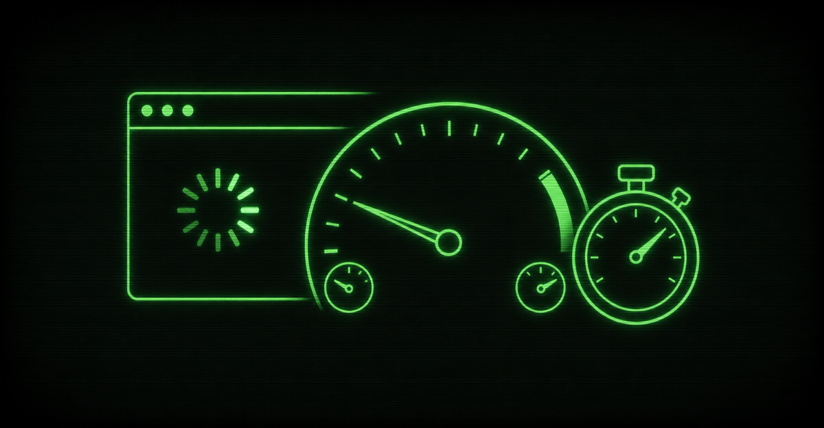 A loading spinner draining customers away from a slow website